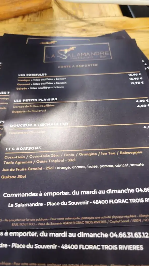Menu_La Salamandre_Rivières_image_4