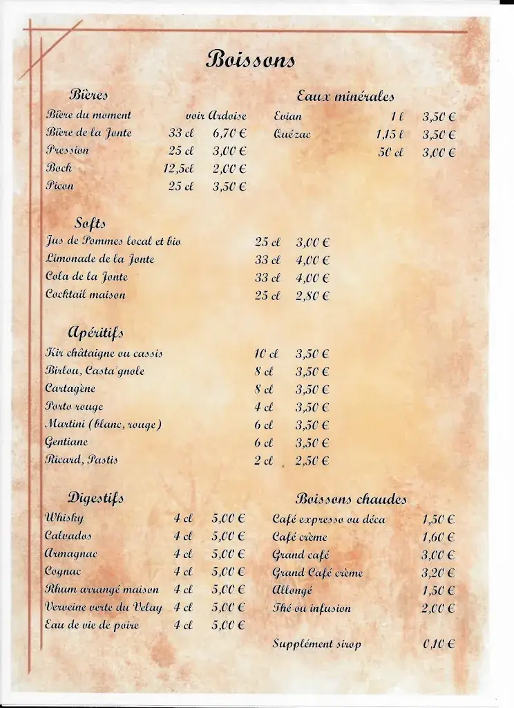 Menu_Restaurant Le camisard_Rivières_image_1