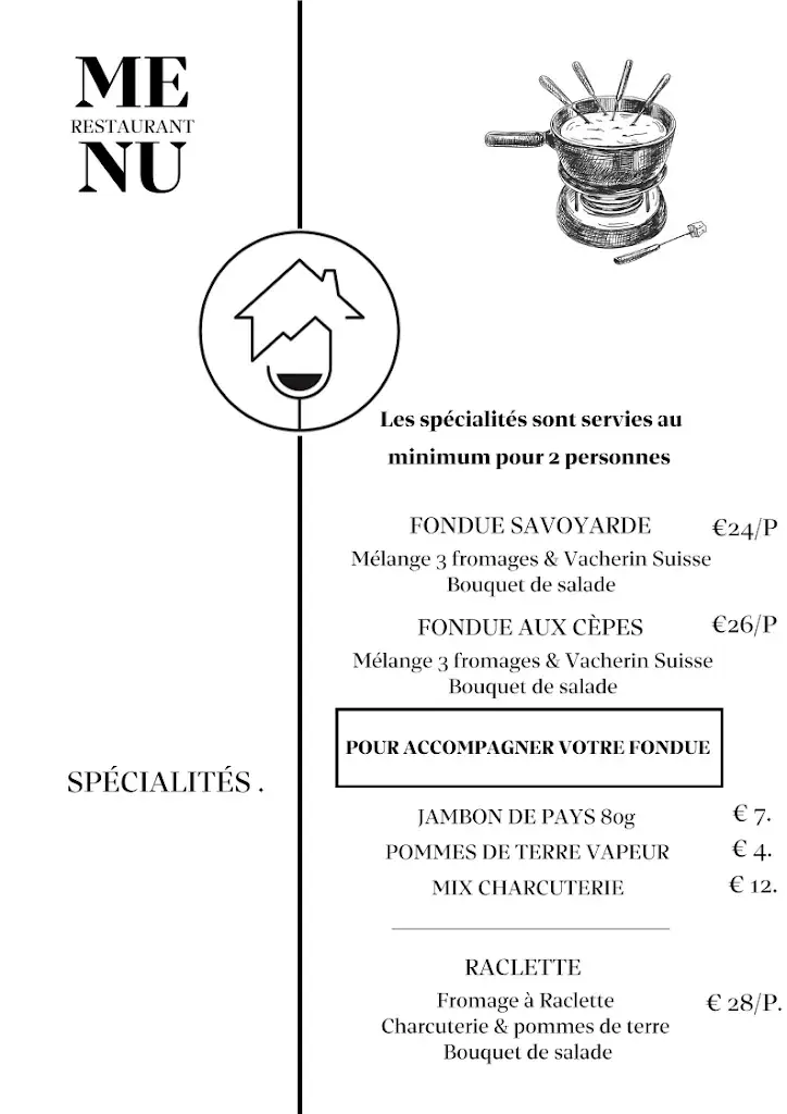 Menu_Restaurant Auberge du Pré Vieux , Le Grand-Bornand_Grand-Bornand_image_4