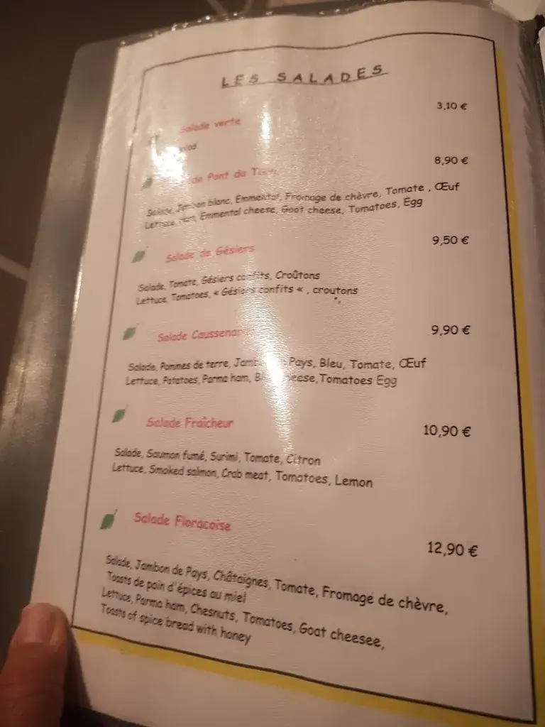 Menu_Restaurant Chez Les Paysans_Rivières_image_4