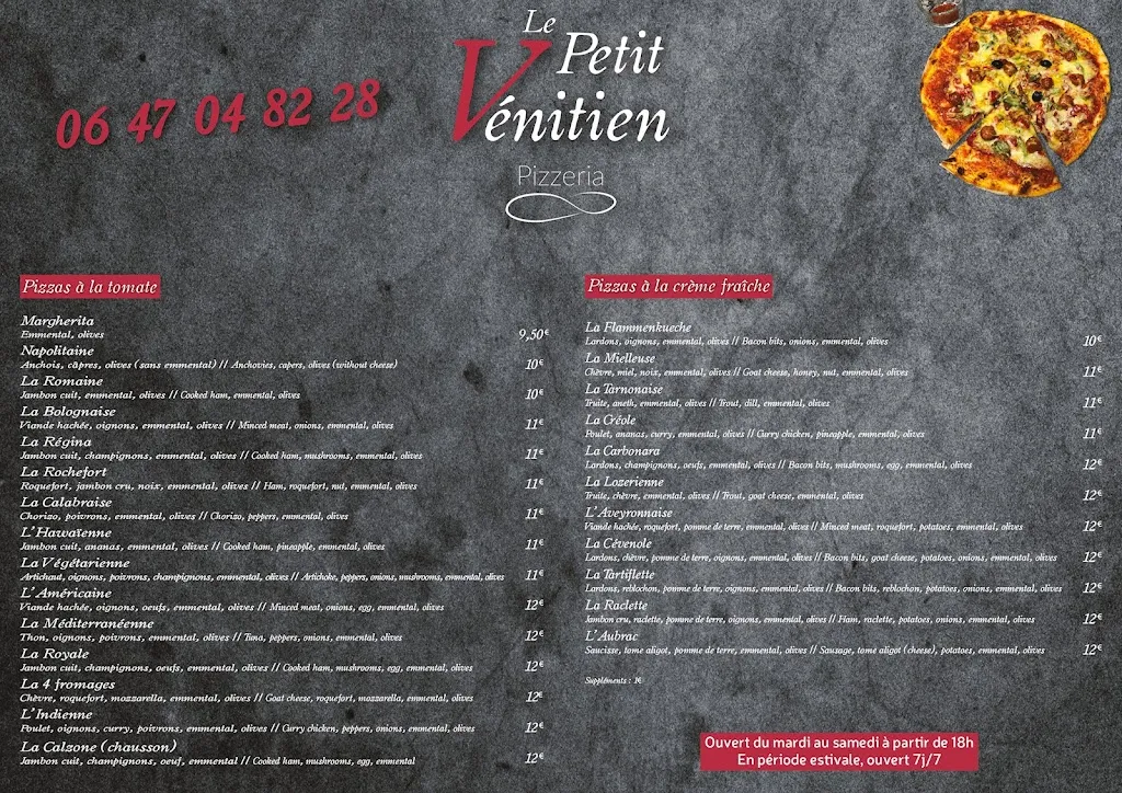 Menu_Le Petit Vénitien_Rivières_image_2