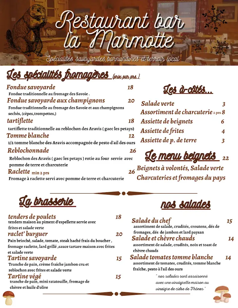 Menu_Restaurant La Marmotte_Grand-Bornand_image_3
