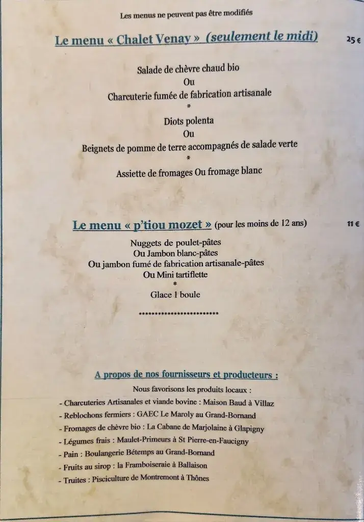 Menu_Le Chalet Venay_Grand-Bornand_image_1