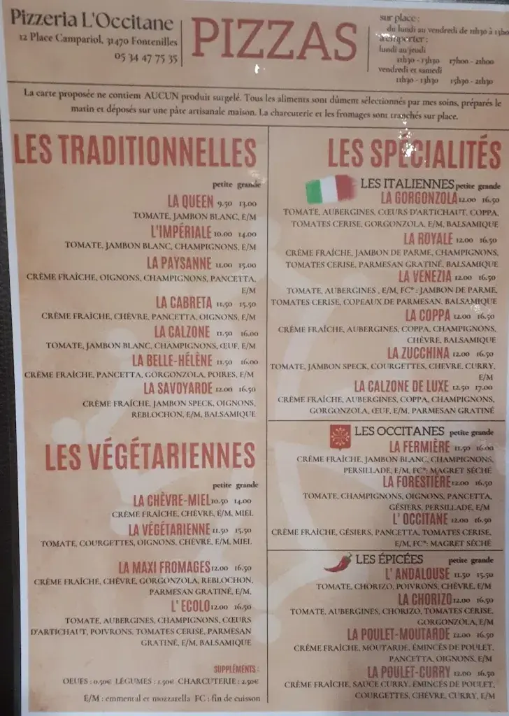 Menu_Pizzeria L'Occitane_Fontenilles_image_3
