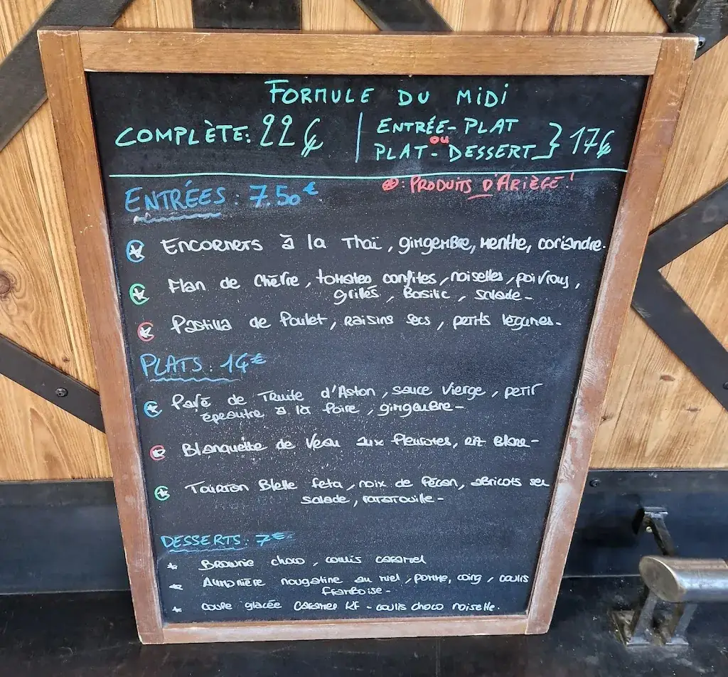 Menu_Restaurant Brasserie de la Fourche_Foix_image_1