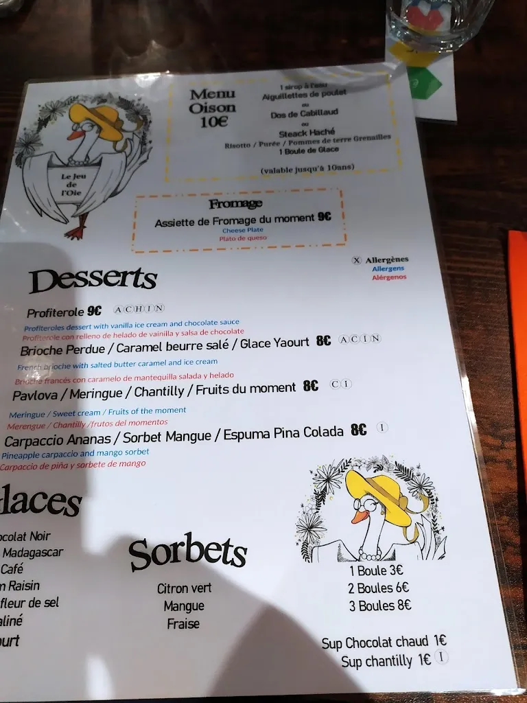 Menu_Le Jeu de l'Oie_Foix_image_4