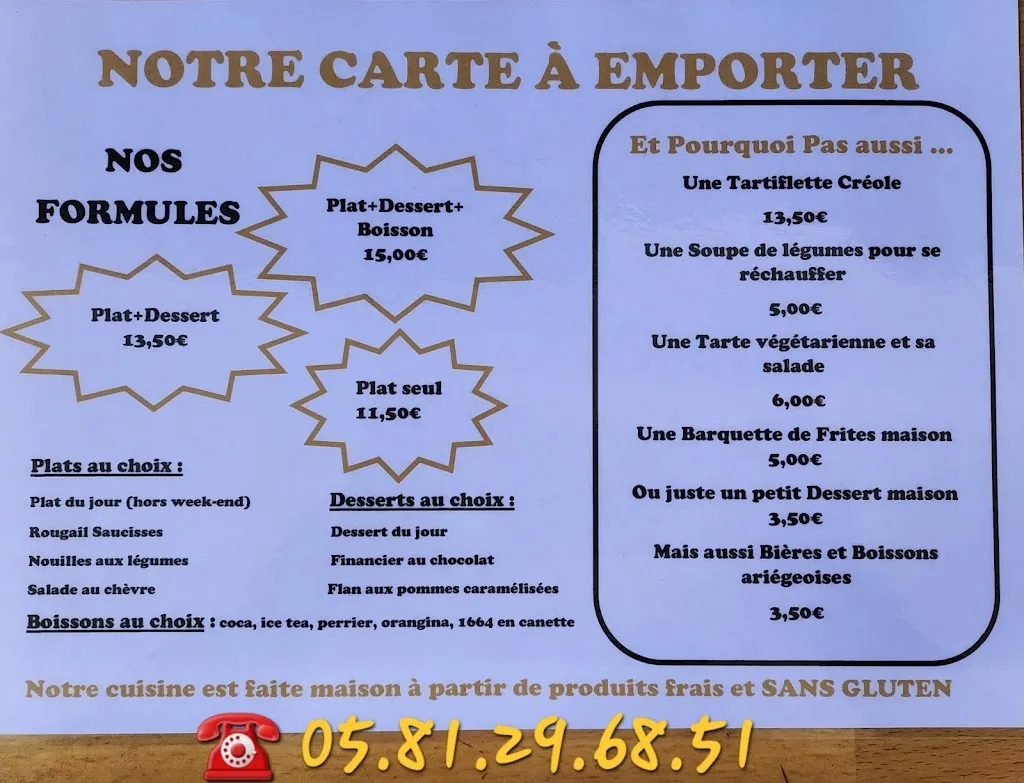 Menu_Et Pourquoi Pas ! Vente à emporter Foix_Foix_immagine_1