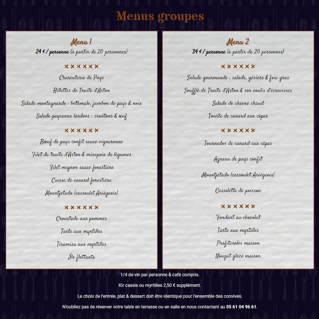 Menu_Ô Bistrot Pyrène_Montgailhard_immagine_4