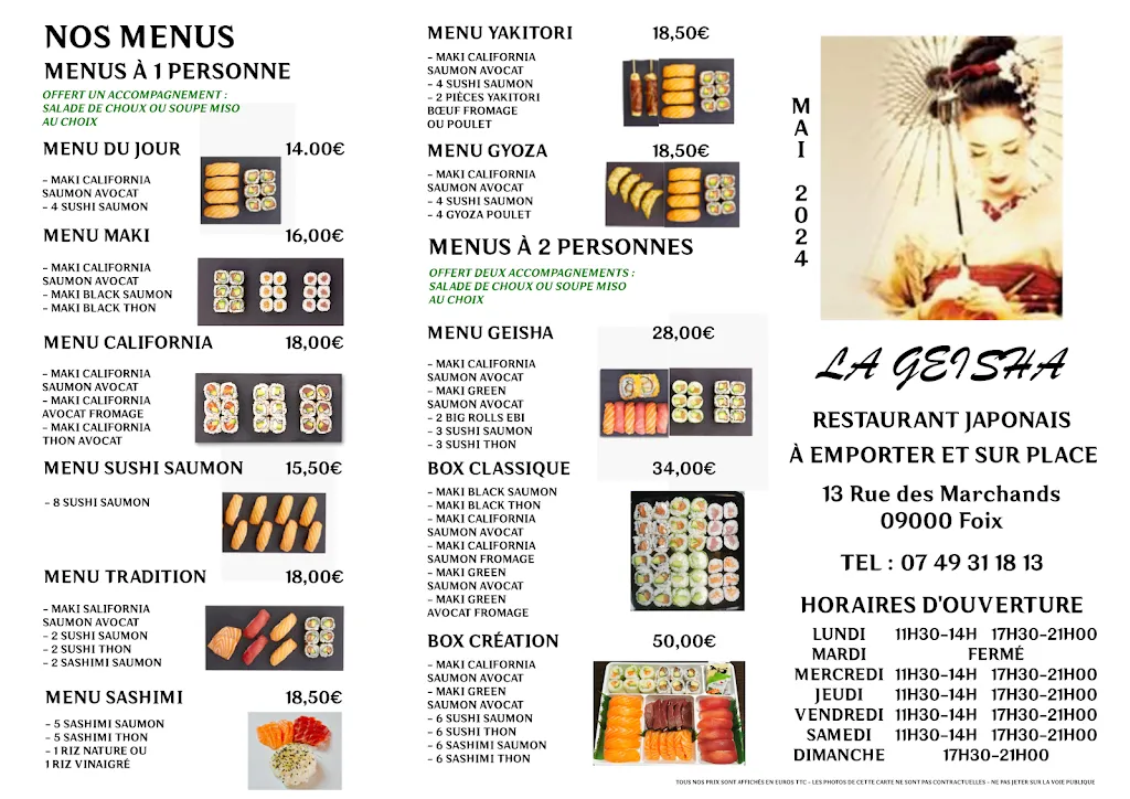 Menu_La Geisha_Foix_image_1