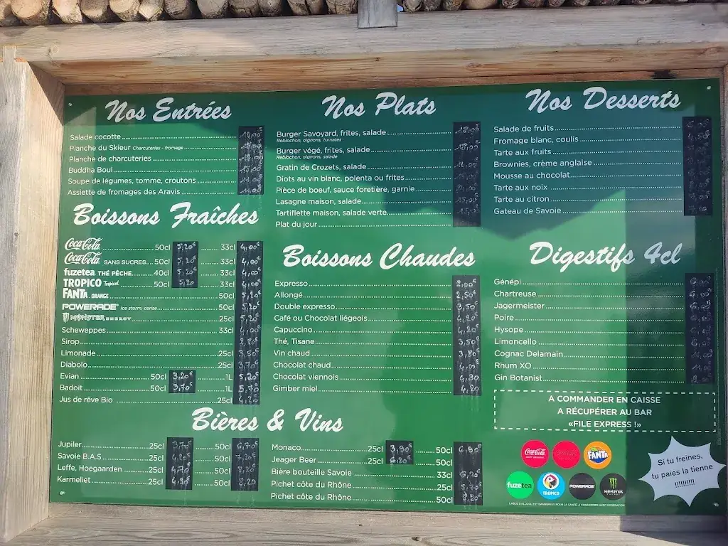 Menu_Restaurant Les Terres Rouges_Grand-Bornand_immagine_1