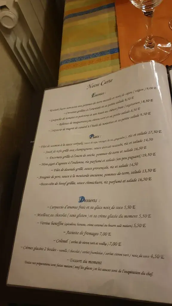 Menu_Restaurant La Ciboulette_Foix_image_1