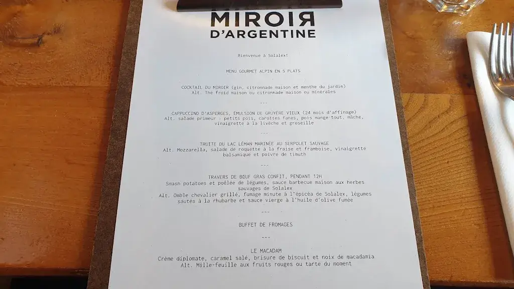 Menu_Restaurant Miroir d'Argentine_Gryon_image_2