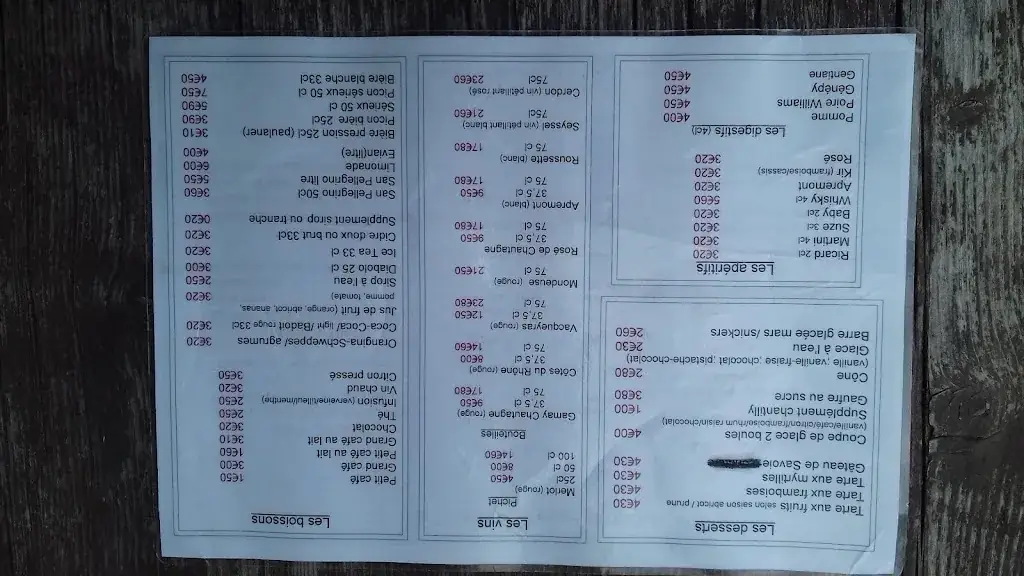 Menu_Restaurant La Cheminée_Grand-Bornand_image_4