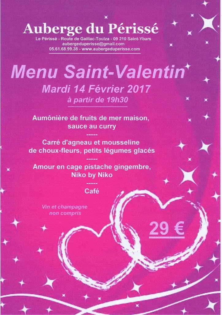 Menu_Auberge du Périssé_Saint-Ybars_imagen_4