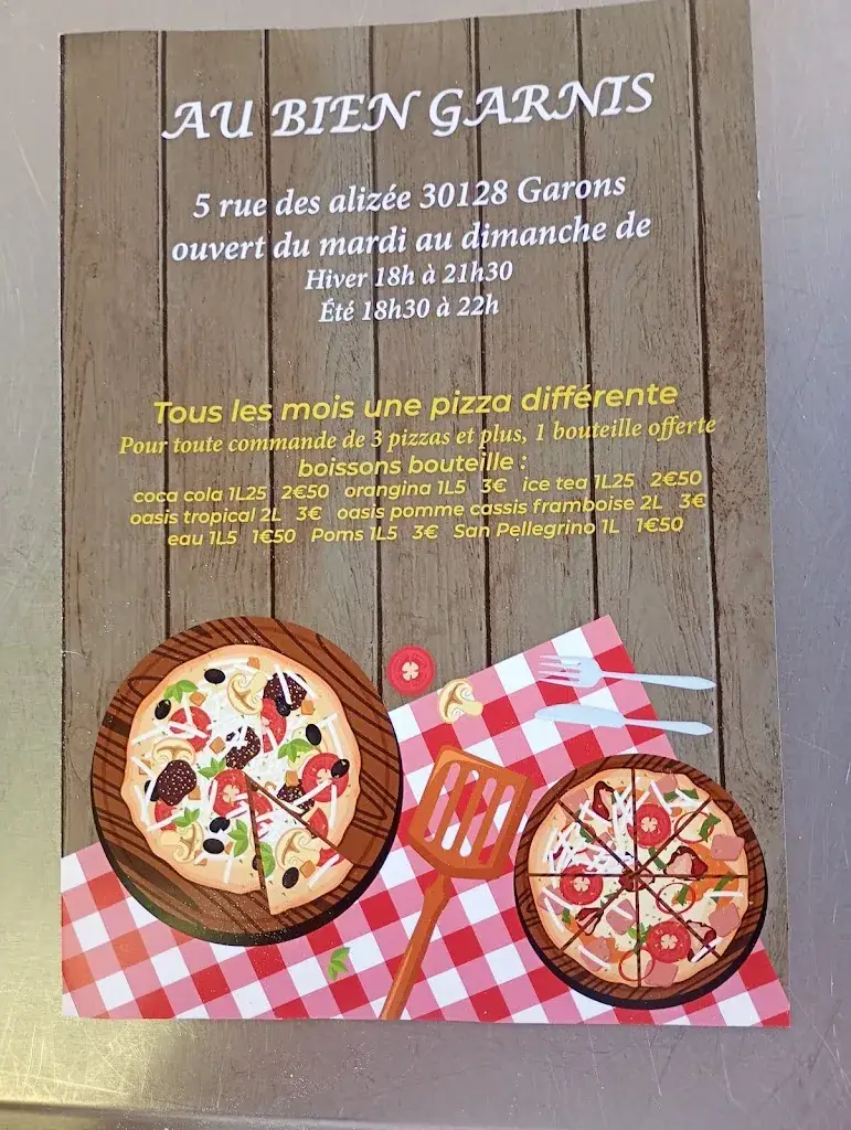 Menu_Pizza Au bien garnis_Garons_immagine_3