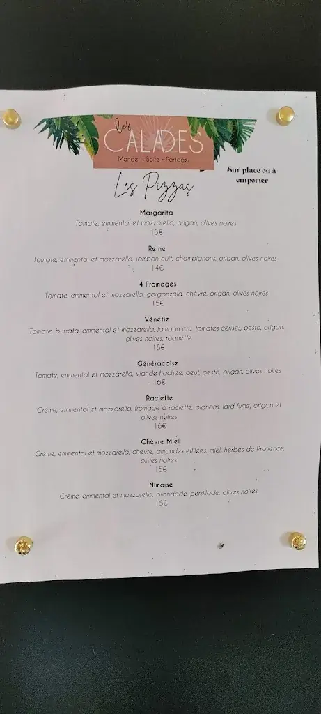 Menu_LES CALADES_Générac_immagine_2