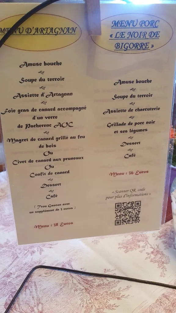 Menu_La Vieille Etable_Saint-Médard_image_4