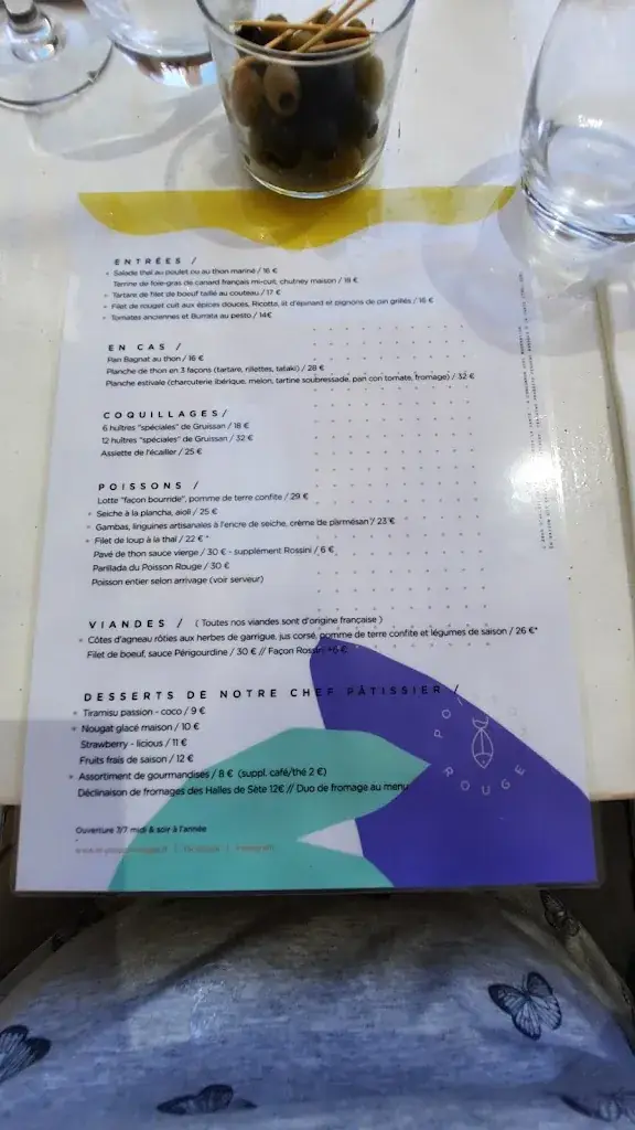 Menu_Le Poisson Rouge_Frontignan_image_4