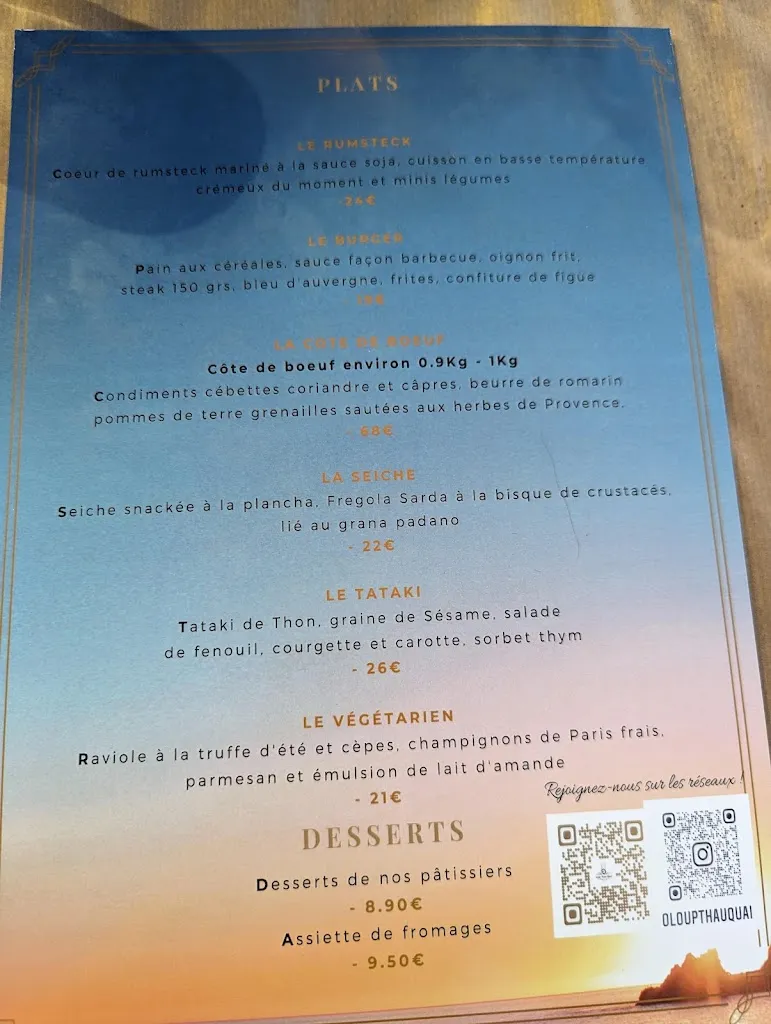 Menu_O Loup Thau Quai_Frontignan_image_1
