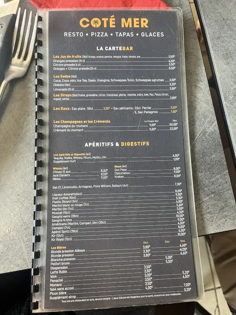 Menu_Côté Mer_Frontignan_immagine_2