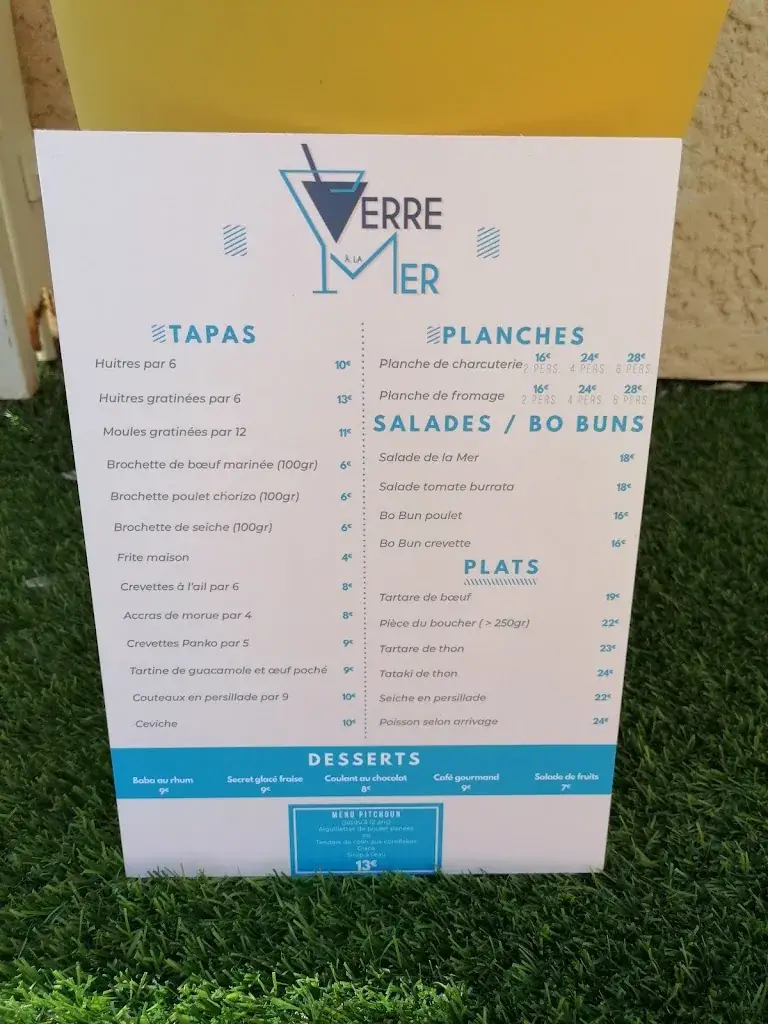 Menu_Un verre à la Mer 