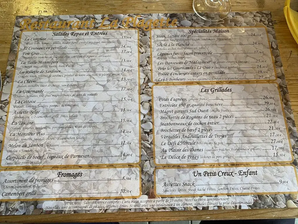 Menu_La Plagette_Frontignan_image_1