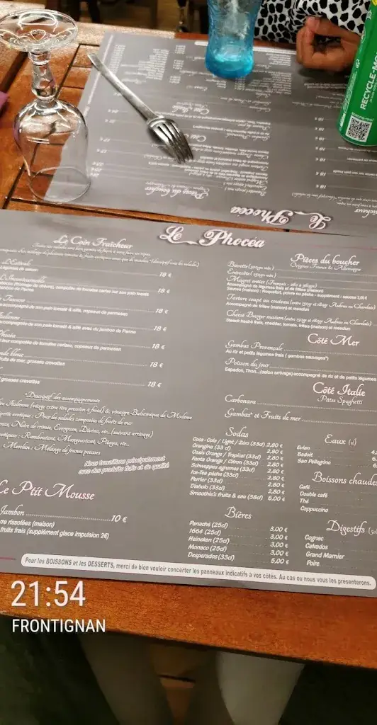 Menu_Chez Maxime_Frontignan_image_2