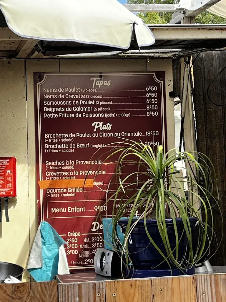 Menu_LA GUINGUETTE DE LA PLAGE FRONTIGNAN_Frontignan_image_1