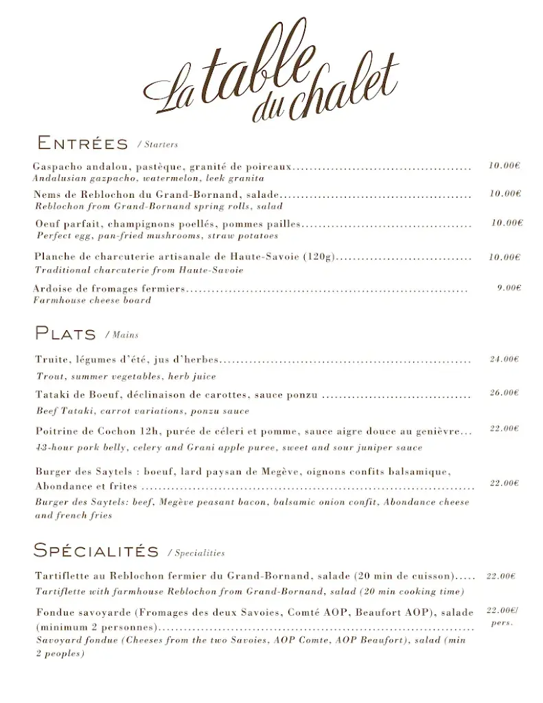 Menu_La Table du Chalet_Grand-Bornand_image_2