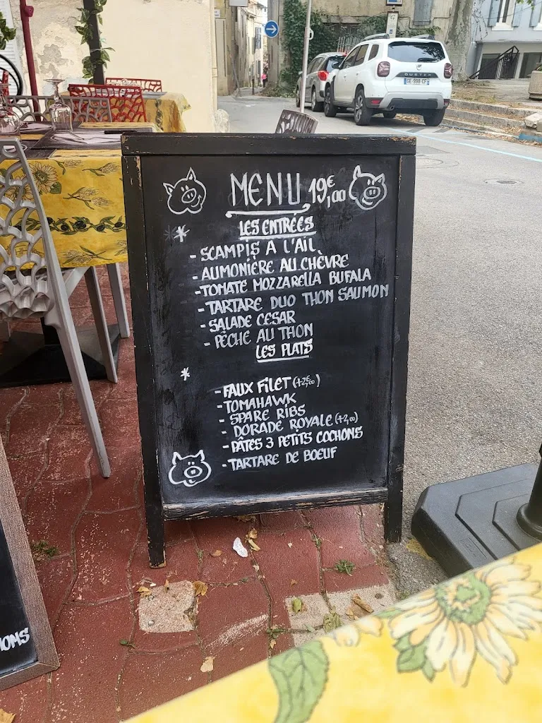 Menu_Les Trois Petits Cochons_Ginestas_image_2