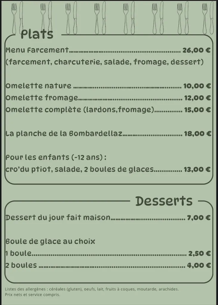 Menu_Refuge de la Bombardellaz_Grand-Bornand_image_2