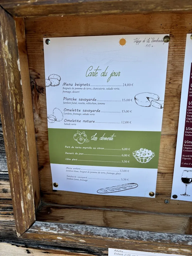 Menu_Refuge de la Bombardellaz_Grand-Bornand_image_4