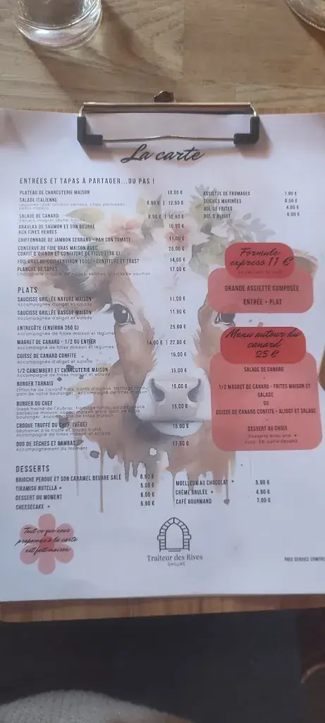 Menu_Restaurant Traiteur des Rives_Gaillac_immagine_4