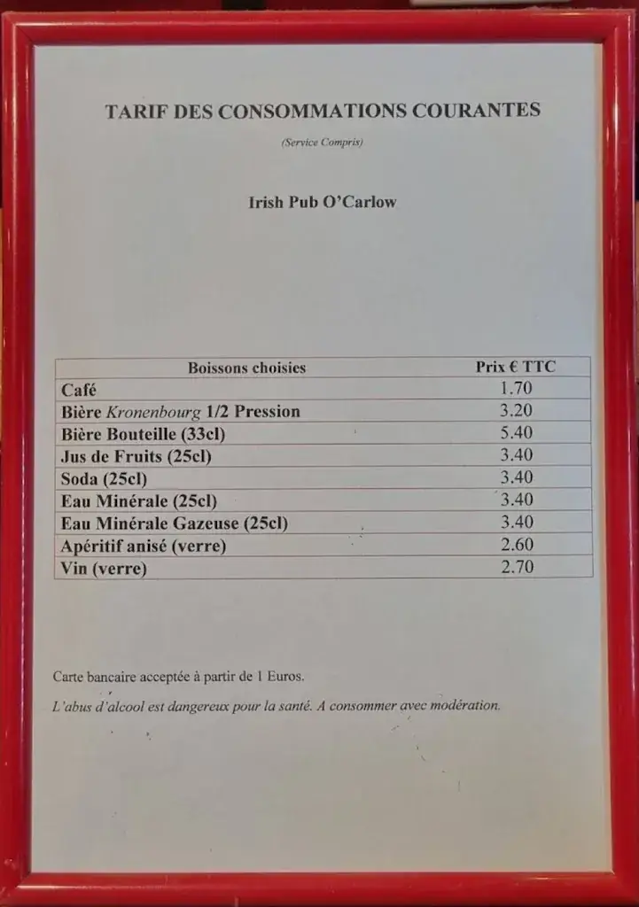 Menu_O'Carlow_Gaillac_image_1