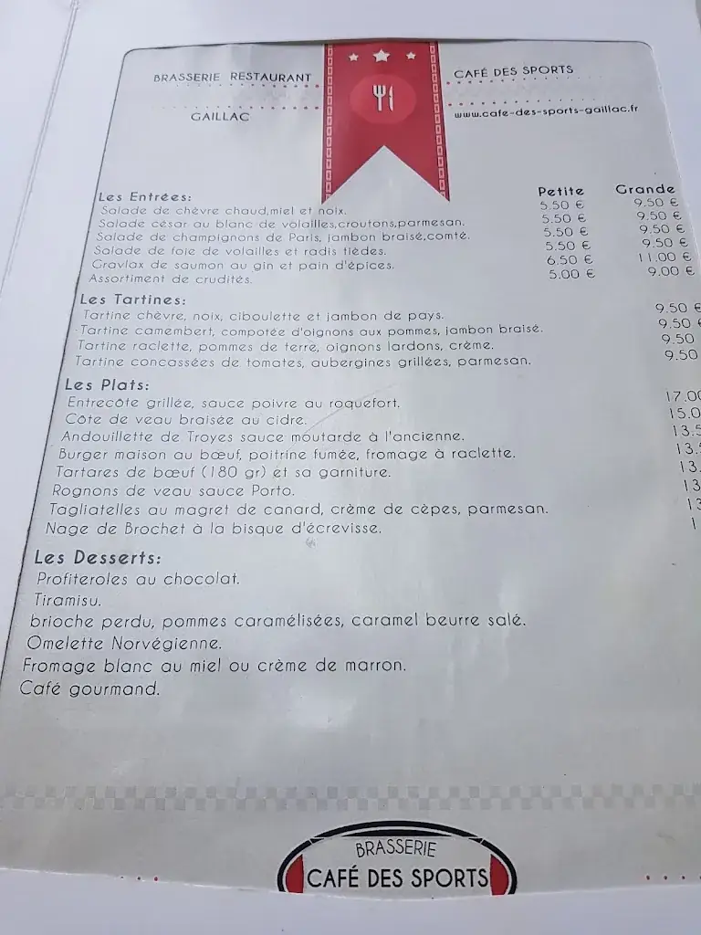 Menu_Brasserie-Café des Sports_Gaillac_image_4