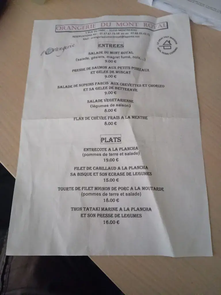 Menu_Orangerie du Mont Royal_Montréjeau_immagine_3