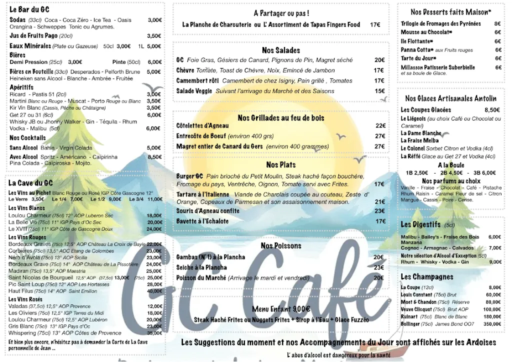 Menü_Gc Restaurant_Montréjeau_Bild_1