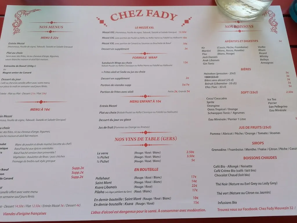 Menu_Chez Fady MAUVEZIN 32120_Mauvezin_image_2