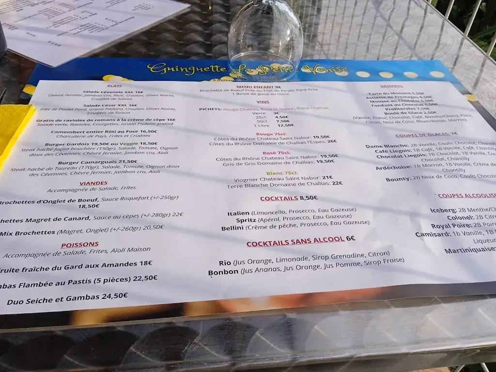 Menu_Guinguette La Petite Venise_Goudargues_image_4