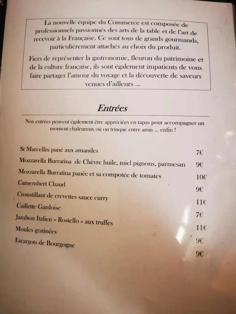 Menu_Restaurant du Commerce_Goudargues_immagine_4