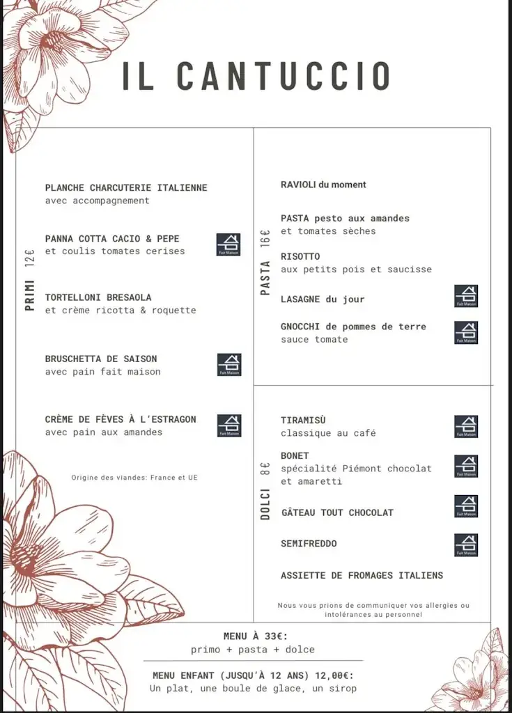 Menu_Il Cantuccio_Goudargues_image_1