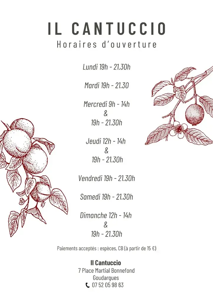 Menu_Il Cantuccio_Goudargues_image_3