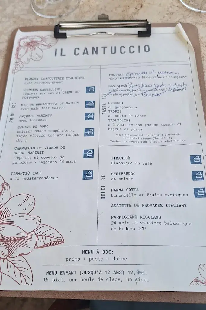 Menu_Il Cantuccio_Goudargues_image_4