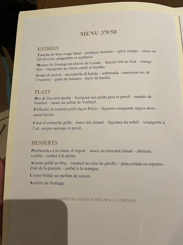 Menu_Restaurant La Galantine_Goudargues_image_1