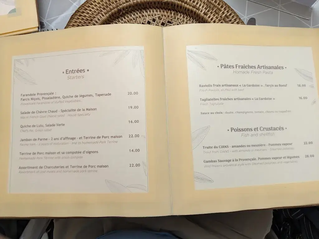 Menu_La Taverne Provencale_Gourdon_image_2