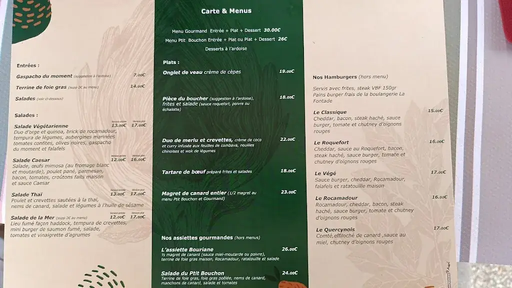 Menu_Restaurant Le Petit Bouchon_Gourdon_image_3