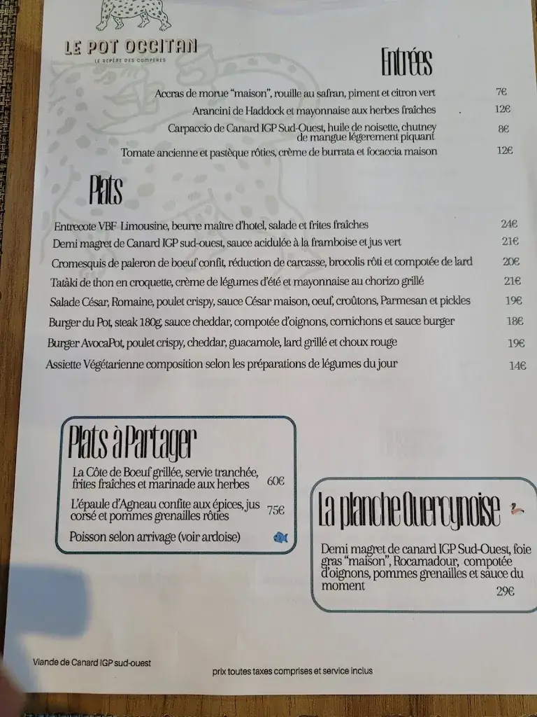 Menu_Le Pot Occitan_Gourdon_image_1