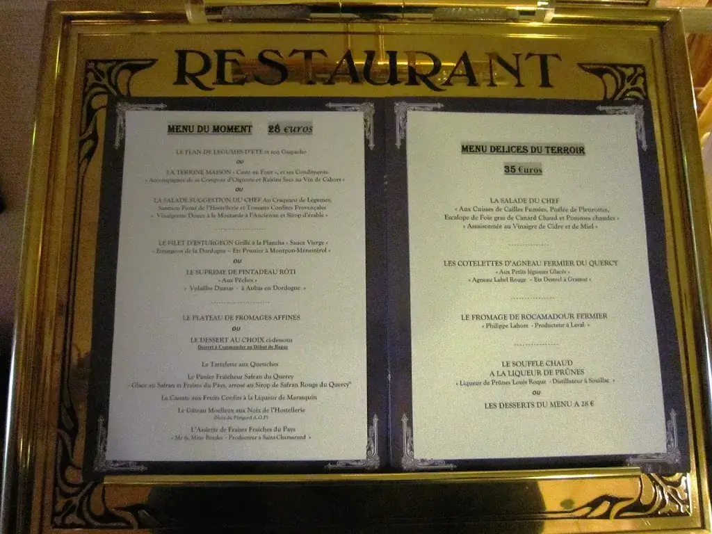 Menu_Restaurant de la Bouriane_Gourdon_image_1