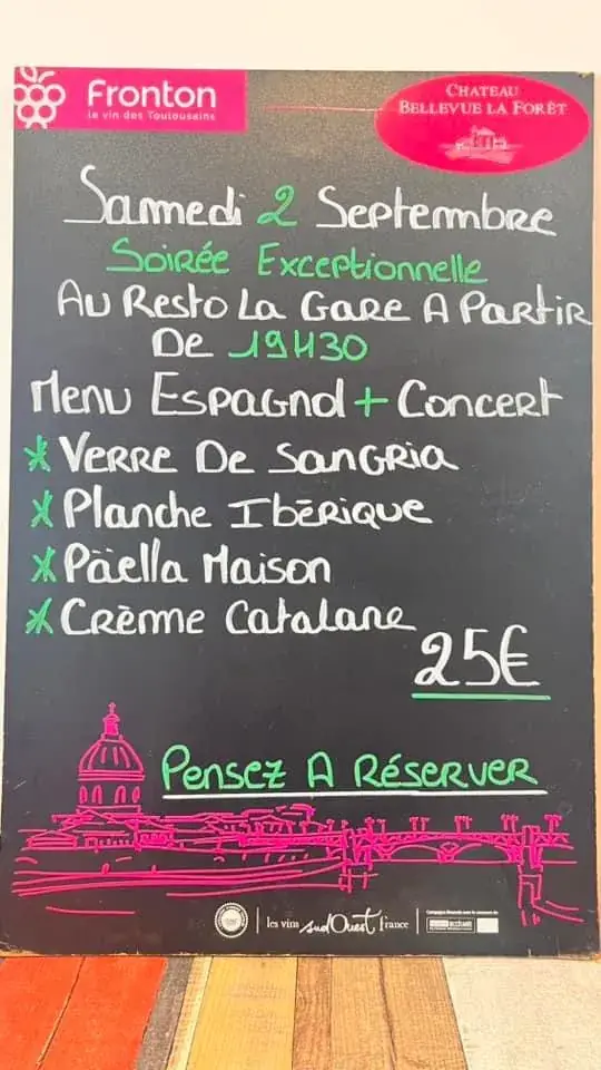 Menu_Restaurant de la Gare_Grisolles_image_3