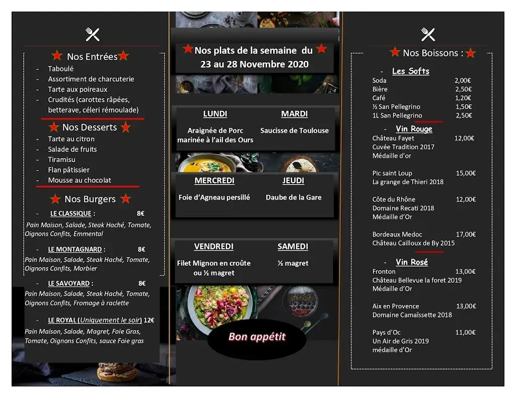 Menu_Restaurant de la Gare_Grisolles_image_4